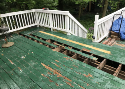 Green deck before rebuild
