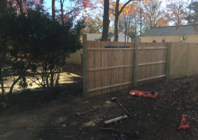 Privacy Fence installation